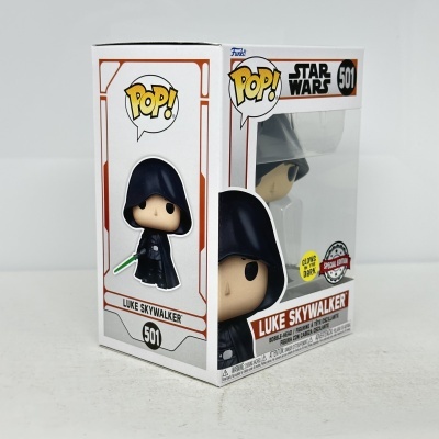 Caixa de Funko Pop! Star Wars com Luke Skywalker 501