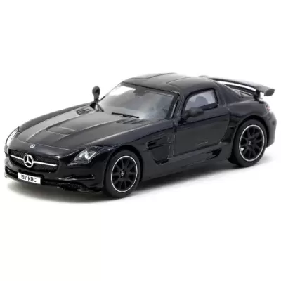 Miniatura de carro desportivo preto Mercedes-Benz