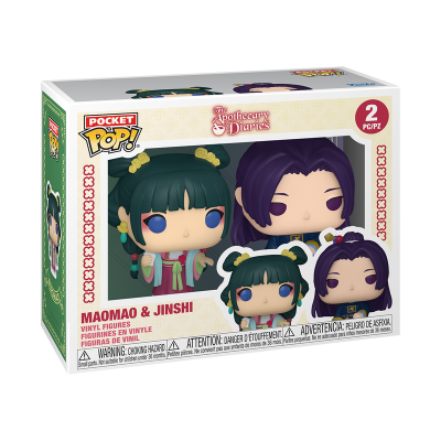 Conjunto de figuras Pocket Pop! Maomao & Jinshi em embalagem de vinil