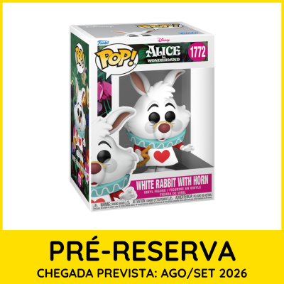 Figura Funko POP! White Rabbit with Horn Alice in Wonderland na caixa