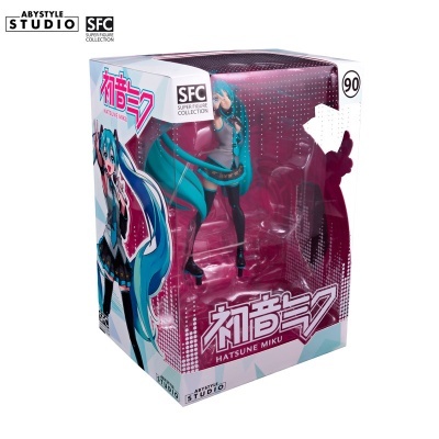 Figura colecionável Hatsune Miku na caixa da coleção SFC