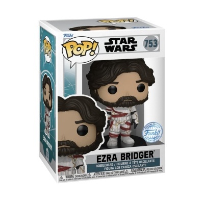 Figura Funko Pop! Ezra Bridger Star Wars 753 dentro da caixa