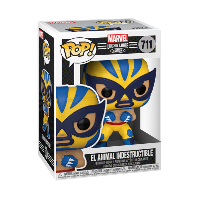 Figura Funko Pop El Animal Indestructible da Marvel Lucha Libre em caixa