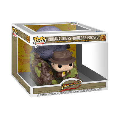 Funko Pop! Moments Indiana Jones Boulder Escape vinil na caixa