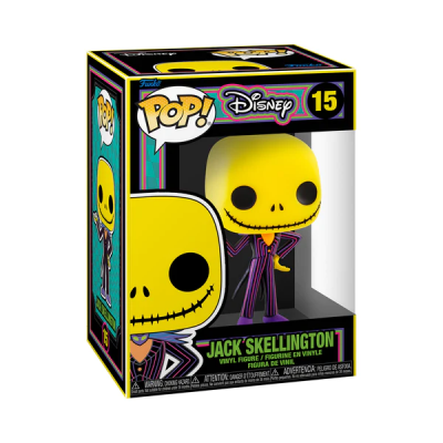 Figura Funko Pop! Jack Skellington Disney vinil número 15 dentro da caixa.