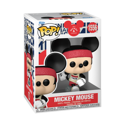 Figura de vinil Pop! Funko Mickey Mouse desportiva com faixa vermelha na cabeça