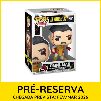 Figura de vinil Funko Pop! Omni-Man da série Invincible na caixa