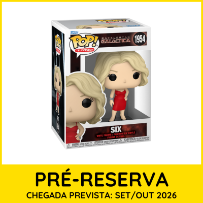 Figura Funko Pop! Six da Battlestar Galactica em caixa com visor