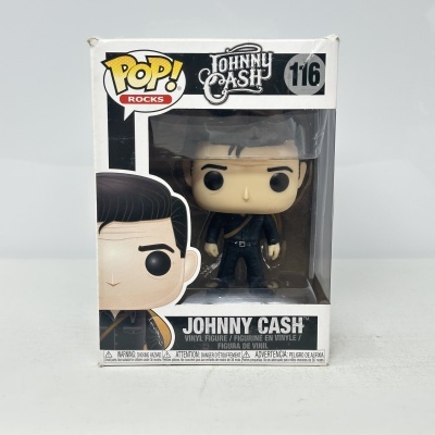 Figura colecionável em vinil POP Johnny Cash 116 na caixa