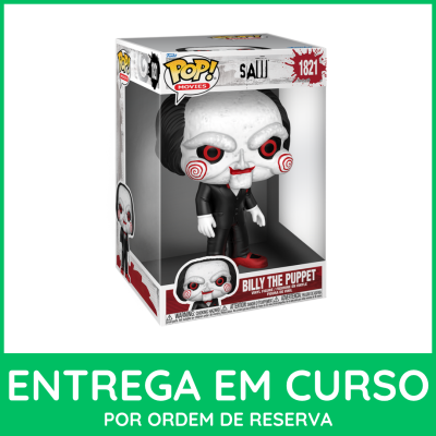 Figura Funko Pop Billy The Puppet do filme SAW em caixa de vinil