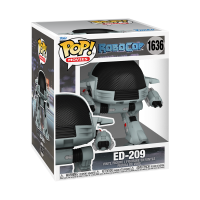 Figura de vinil Funko Pop! ED-209 RoboCop na caixa