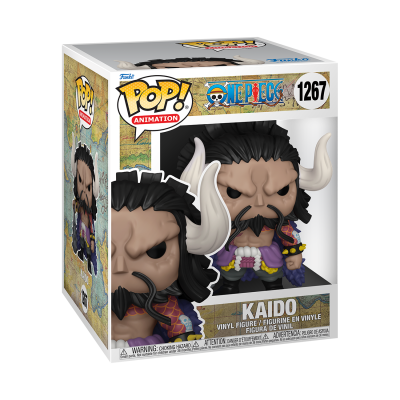 Figura Funko Pop Kaido de One Piece com chifres em caixa