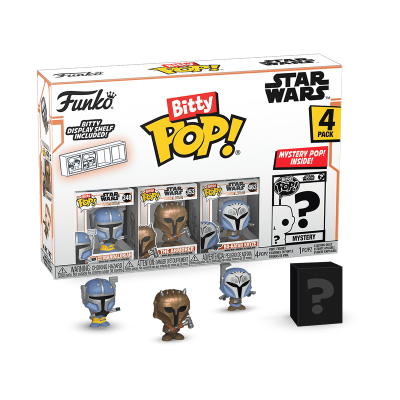 Caixa de brinquedos Funko Bitty Pop Star Wars 4 pack com figuras e caixa misteriosa