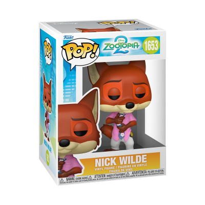 Figura vinyl Nick Wilde Disney Zootopia com caixa transparente