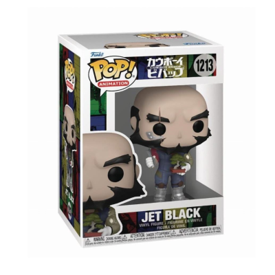 Funko Pop Jet Black de vinil na caixa