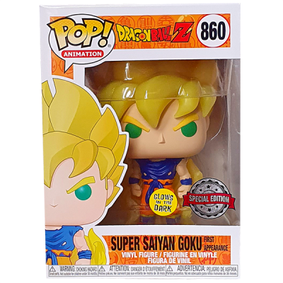 Figura Funko Pop! Super Saiyan Goku Dragon Ball Z na caixa