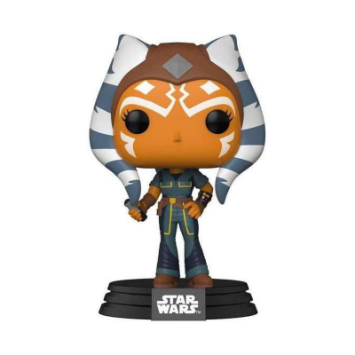 Funko Pop Ahsoka Tano Star Wars alaranjado e azul