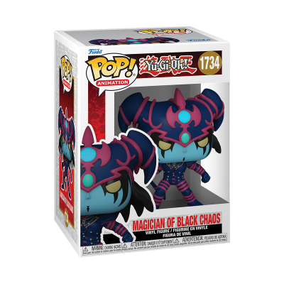Figura Funko Pop! Magician of Black Chaos de Yu-Gi-Oh! em caixa com janela