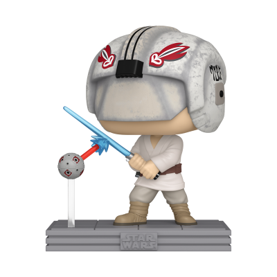 Figura Funko Pop Star Wars com capacete e sabre de luz azul