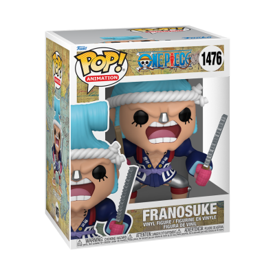 Figura Funko Pop! Animation Franosuke One Piece número 1476 de vinil na caixa