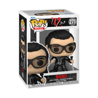 Figura Funko Pop! Rocks de Bono em embalagem de caixa