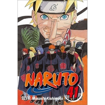 Capa do manga Naruto volume 41 com personagens e texto em destaque