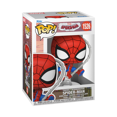 Figura Funko Pop! Spider-Man Amigável Vizinho, embalagem número 1526