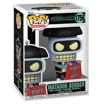 Figura Funko Pop! Bender Matador da Futurama na caixa