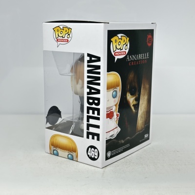 Funko Pop! Movies Annabelle figura colecionável na embalagem branca com janela de plástico