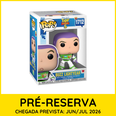 Figura Funko Pop! de Buzz Lightyear em caixa azul Toy Story 5 com pré-reserva