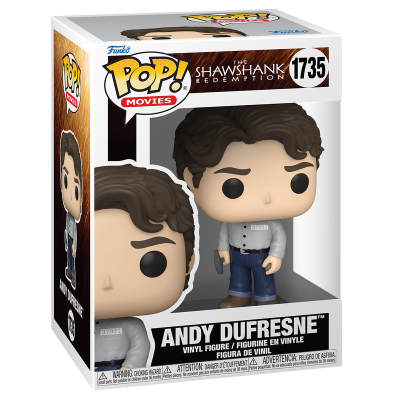 Figura Funko Pop de Andy Dufresne em embalagem