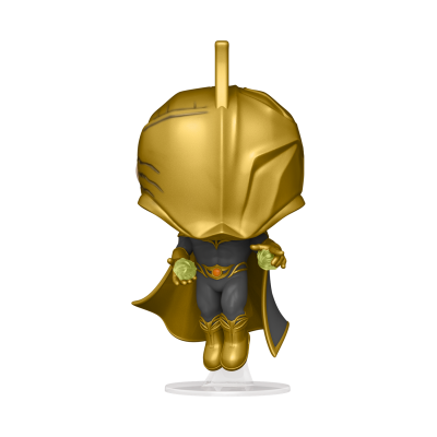 Figura Funko Pop do Dr. Estranho com capacete dourado e capa