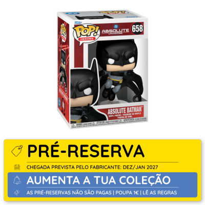 Figurina de vinil Funko Pop! Absolute Batman na embalagem