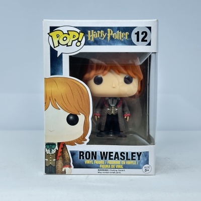 Figura Funko Pop de Ron Weasley Harry Potter número 12 na caixa
