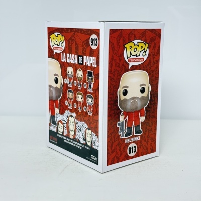 Figura Funko Pop! Helsinki La Casa de Papel na caixa vermelha