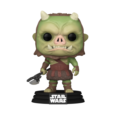 Figura Pop Funko Star Wars personagem verde com chifres e machado