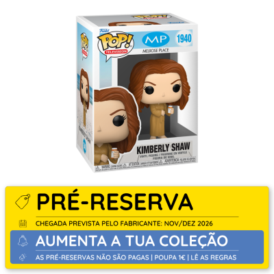 Boneco Funko Pop! Kimberly Shaw da série Melrose Place na caixa