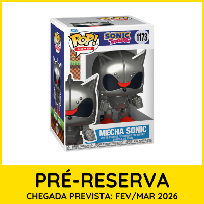 Figura de vinil Mecha Sonic da Funko POP! Games na embalagem original