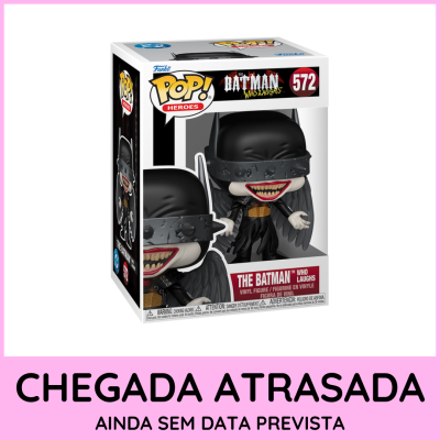 Figura Funko Pop! The Batman Who Laughs número 572 na caixa