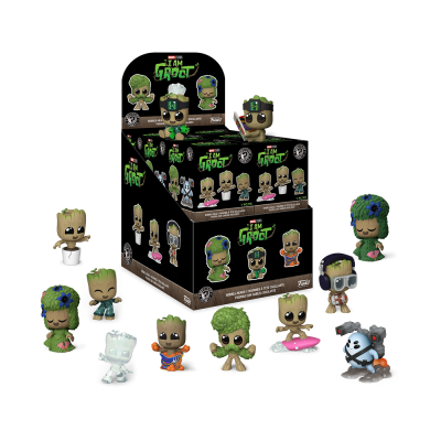 Figuras colecionáveis Funko Pop IM GROOT em caixa com 12 modelos diferentes