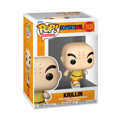 Figura de vinil Krillin Dragon Ball Funko Pop! 1926 na embalagem