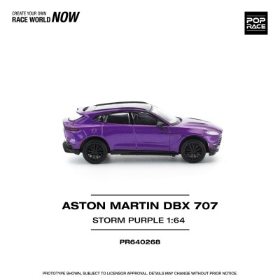 Miniatura de Aston Martin DBX 707 Storm Purple 1:64