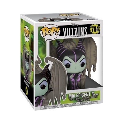 Caixa com figura Funko Pop! de Maleficent no trono