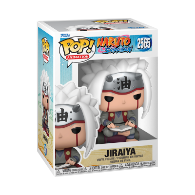 Figura Funko Pop! Jiraiya de Naruto Shippuden dentro de caixa de embalagem