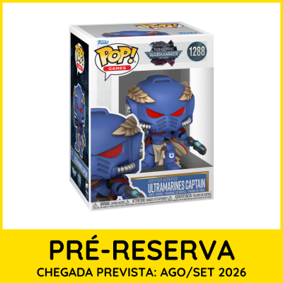Boneco Funko Pop Ultramarines Captain em caixa transparente