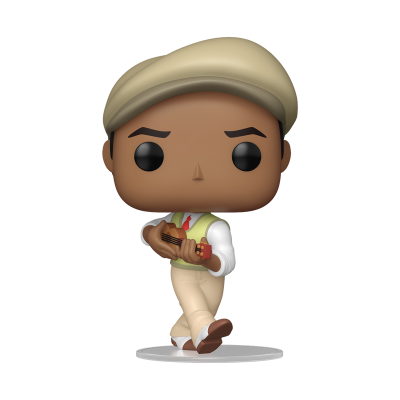 Figura Funko Pop de personagem masculino com boina bege e violão