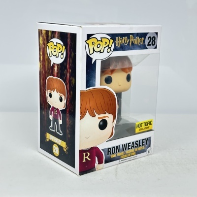 Figura em vinil Ron Weasley da coleção Pop! Harry Potter em caixa com janela transparente