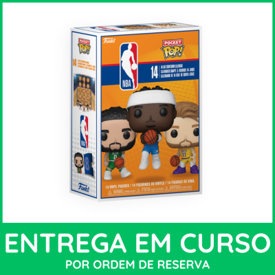 Embalagem Funko Pop! NBA com 14 figuras de vinil de jogadores de basquetebol