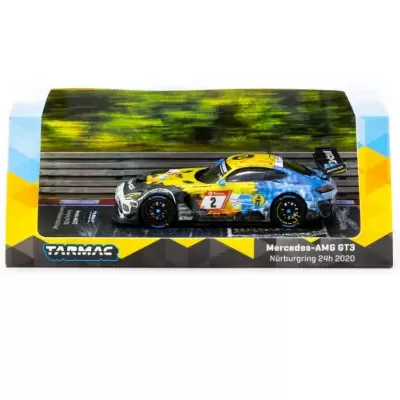 Miniatura de carro Mercedes-AMG GT3 em embalagem