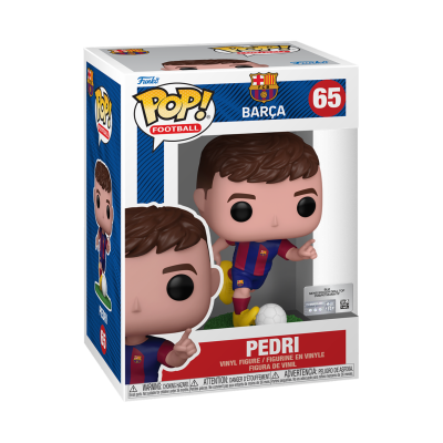 Figura Funko Pop! Football Pedri do Barça na embalagem